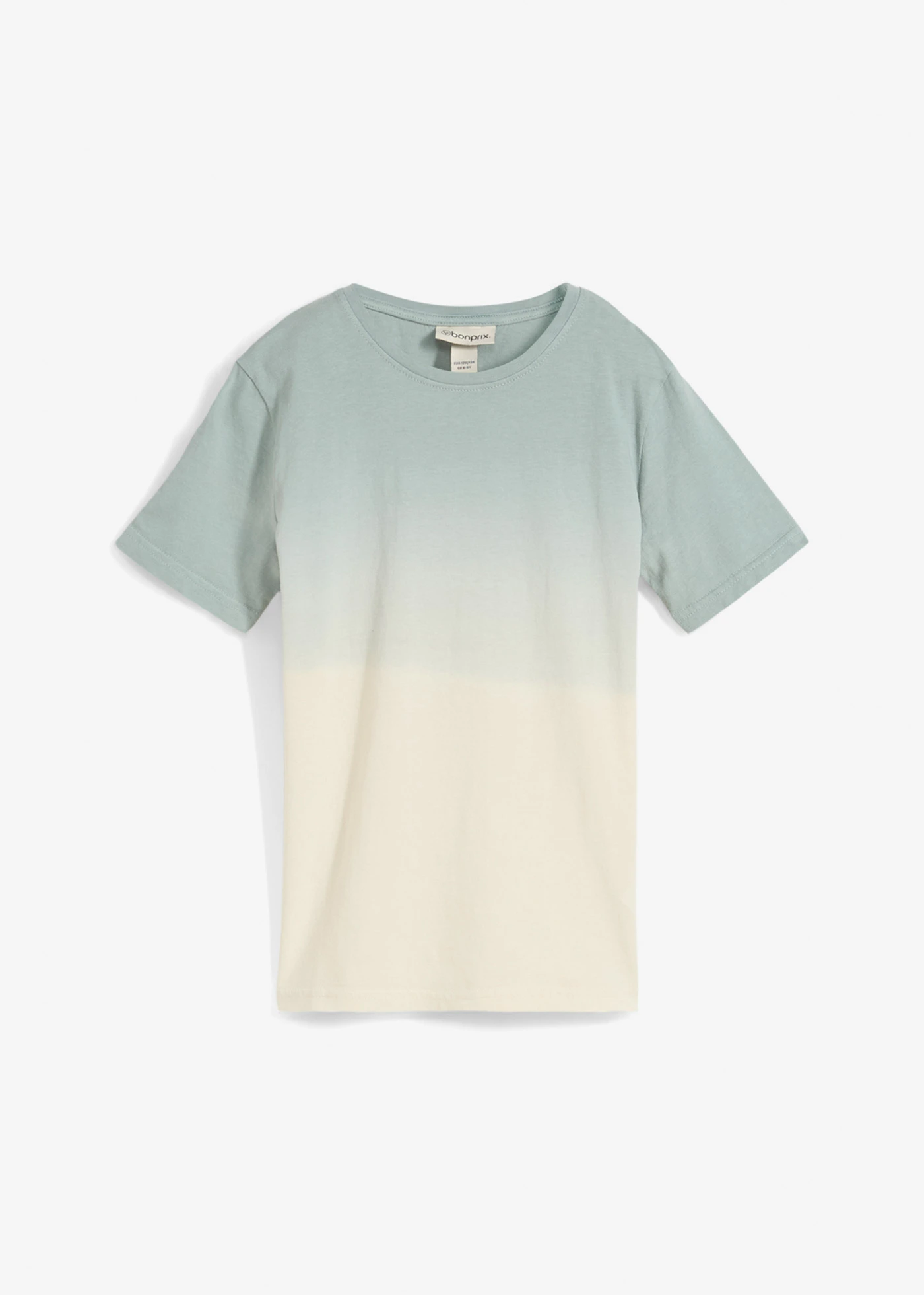 T-shirt 100% coton effet ombré • vert fumé-écru • Boutique bonprix