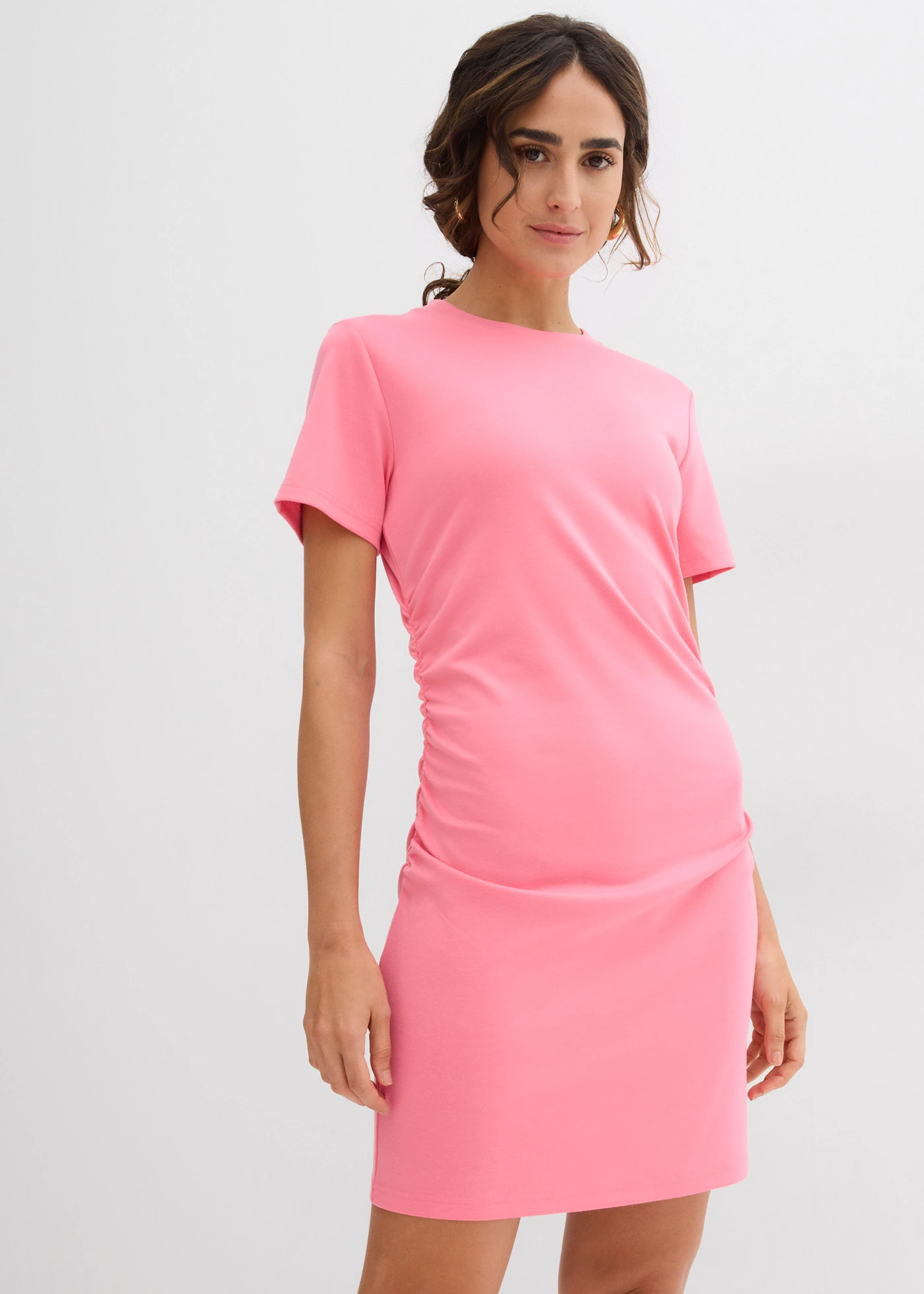 Shirtjurk met plooien • lotuspink • bonprix online shop