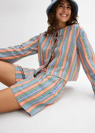 Šortky z čisté bavlny • pestré barvy s proužky • bonprix obchod