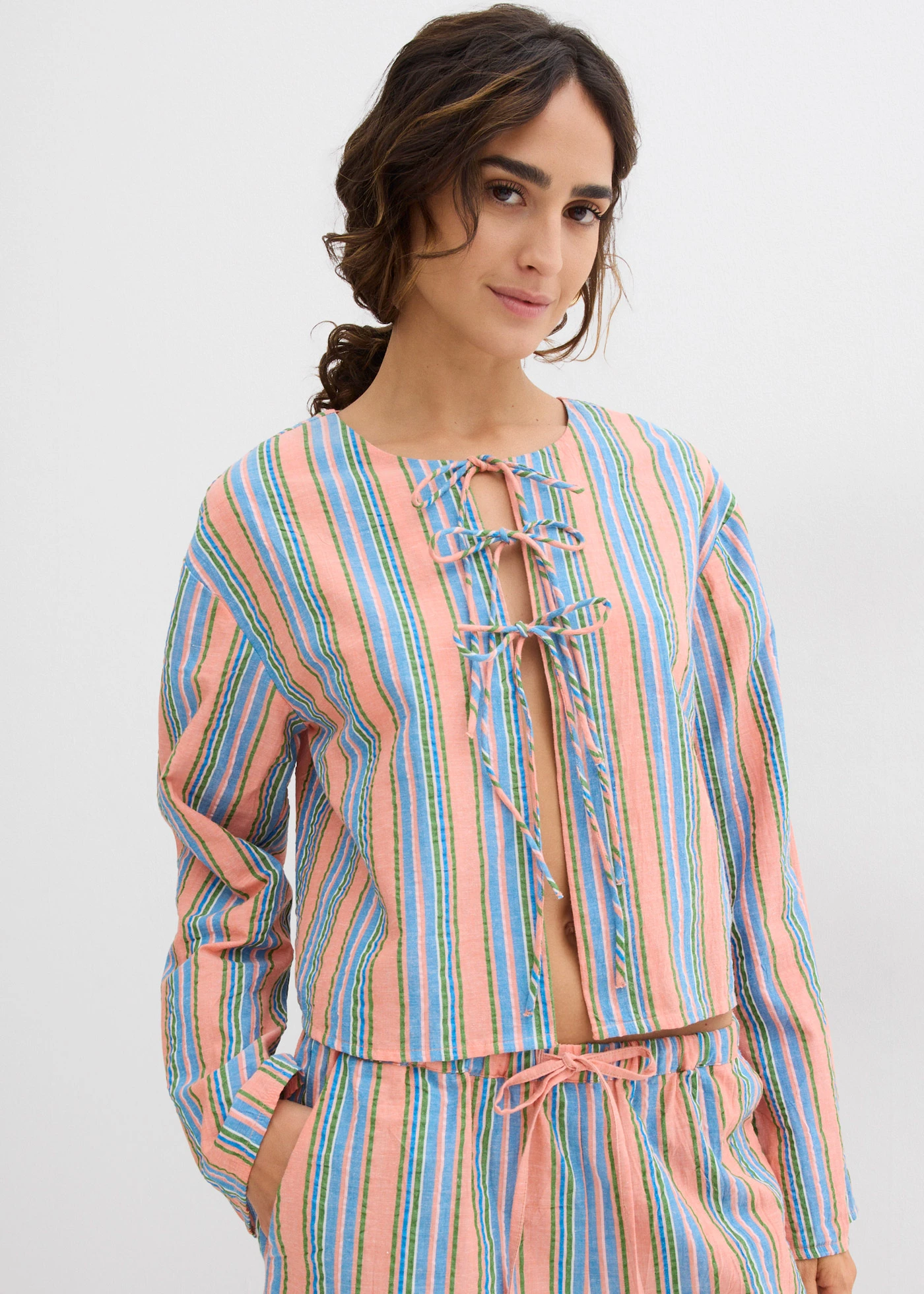 Halenka z čisté bavlny • pestré barvy s proužky • bonprix obchod