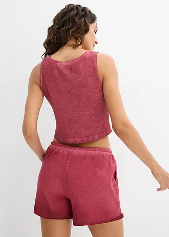 Tanktop van biologisch katoen, Kleur: soft bessen washed out