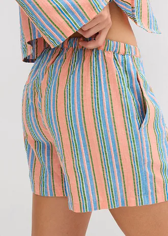 Šortky z čisté bavlny • pestré barvy s proužky • bonprix obchod
