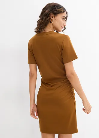 Shirtjurk met plooien • nougat • bonprix online shop