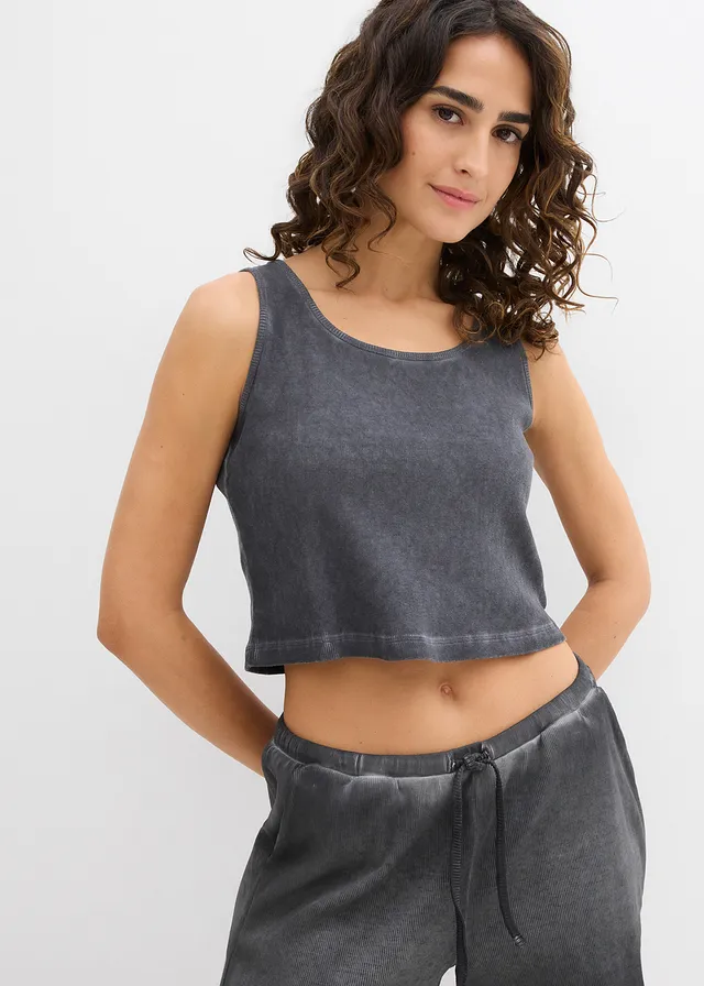 Débardeur 100% coton • gris ardoise délavé • product-page.page-title-suffix