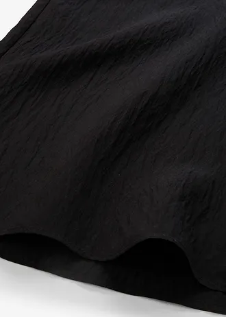 Spodnie ze strukturalnej krepy z mieszanki wiskozy • czarny • sklep bonprix