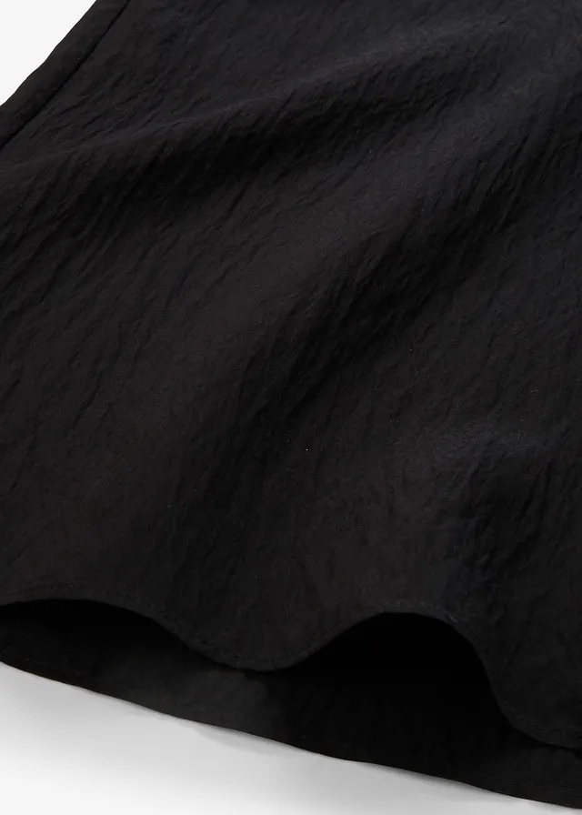 Broek van gestructureerde viscosemix • zwart • product-page.page-title-suffix