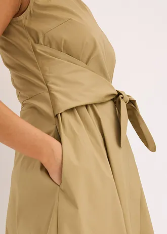 Rochie cu element interesant de legare • maro-kaki • magazin bonprix