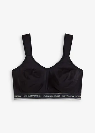Sport bh, met gemiddelde steun • zwart • bonprix online shop