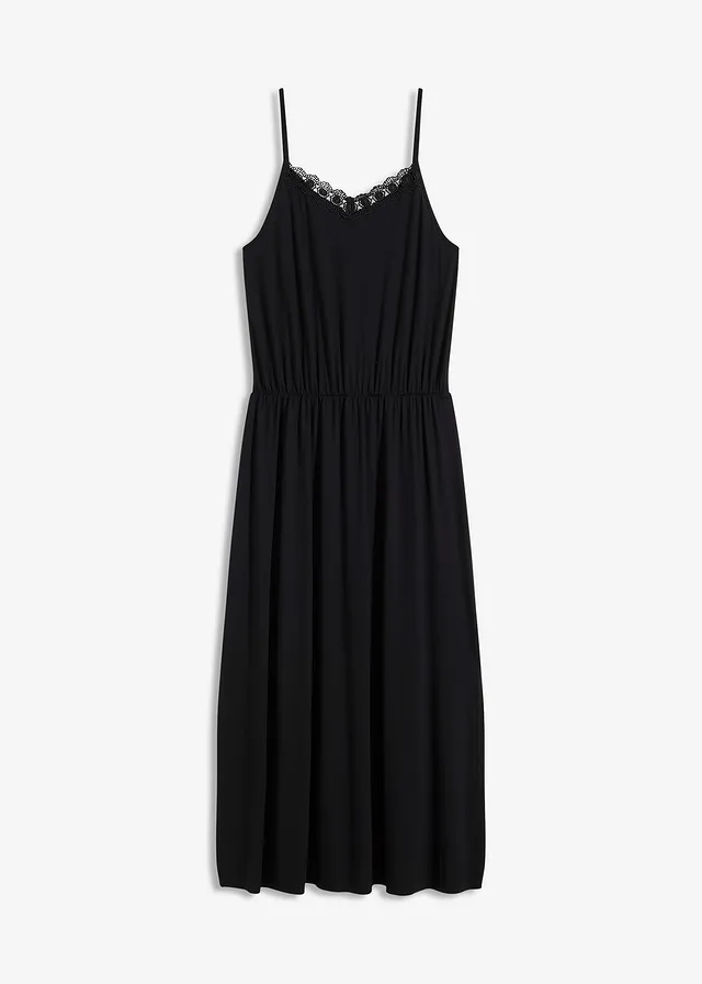 Rochie din jerse cu dantelă