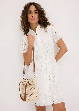 Macramé handtas • crèmewit • bonprix online shop