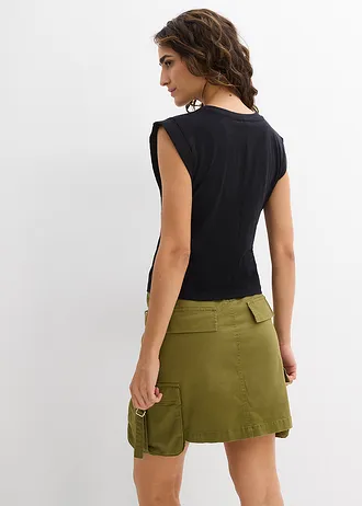 T-shirt z czystej bawełny • czarny • sklep bonprix