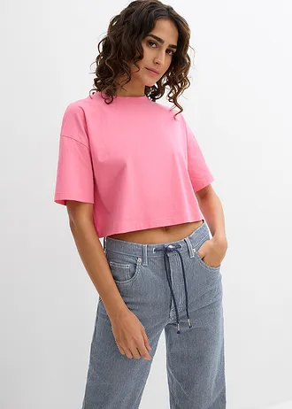 Tričko z čisté organické bavlny • svítivě růžová • bonprix obchod