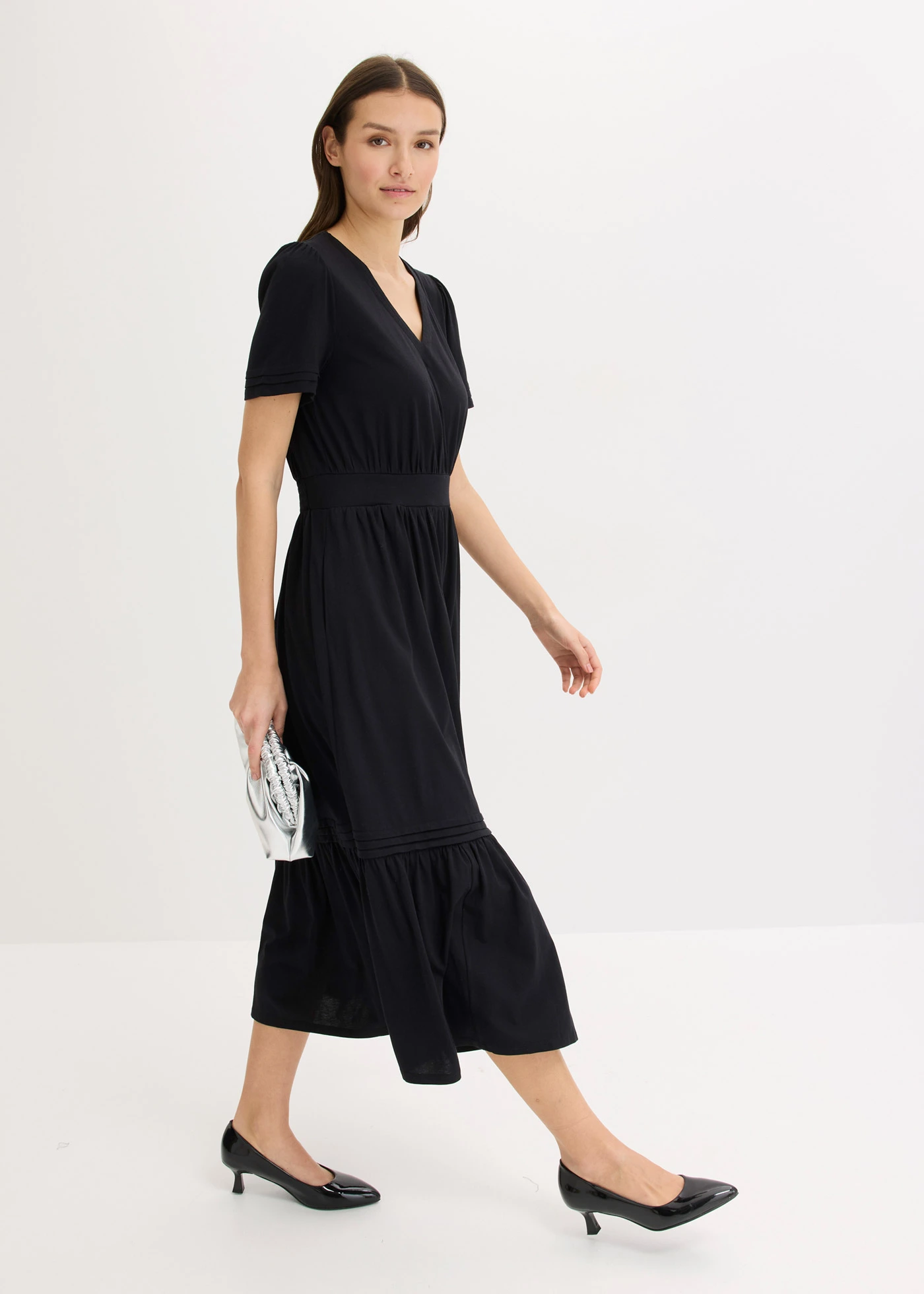 Jersey jurk • zwart • bonprix online shop