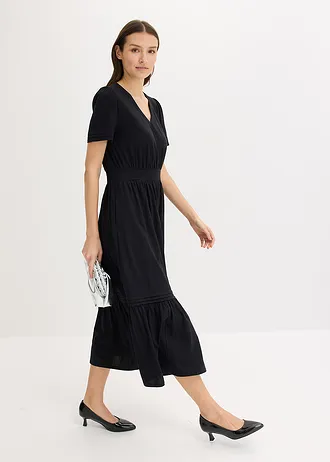 Jersey jurk • zwart • bonprix online shop