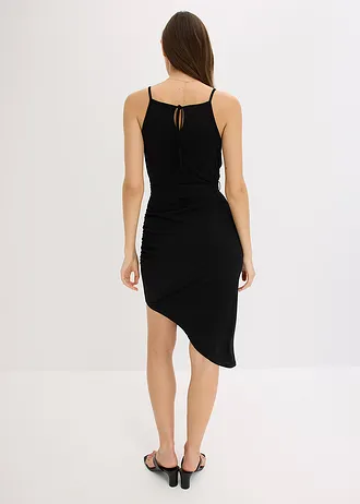 Žerzejové šaty, barva: černá