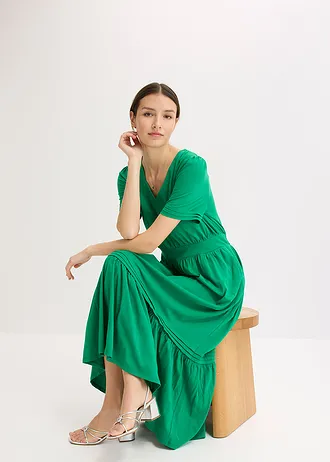 Jersey jurk • edelsteengroen • bonprix online shop