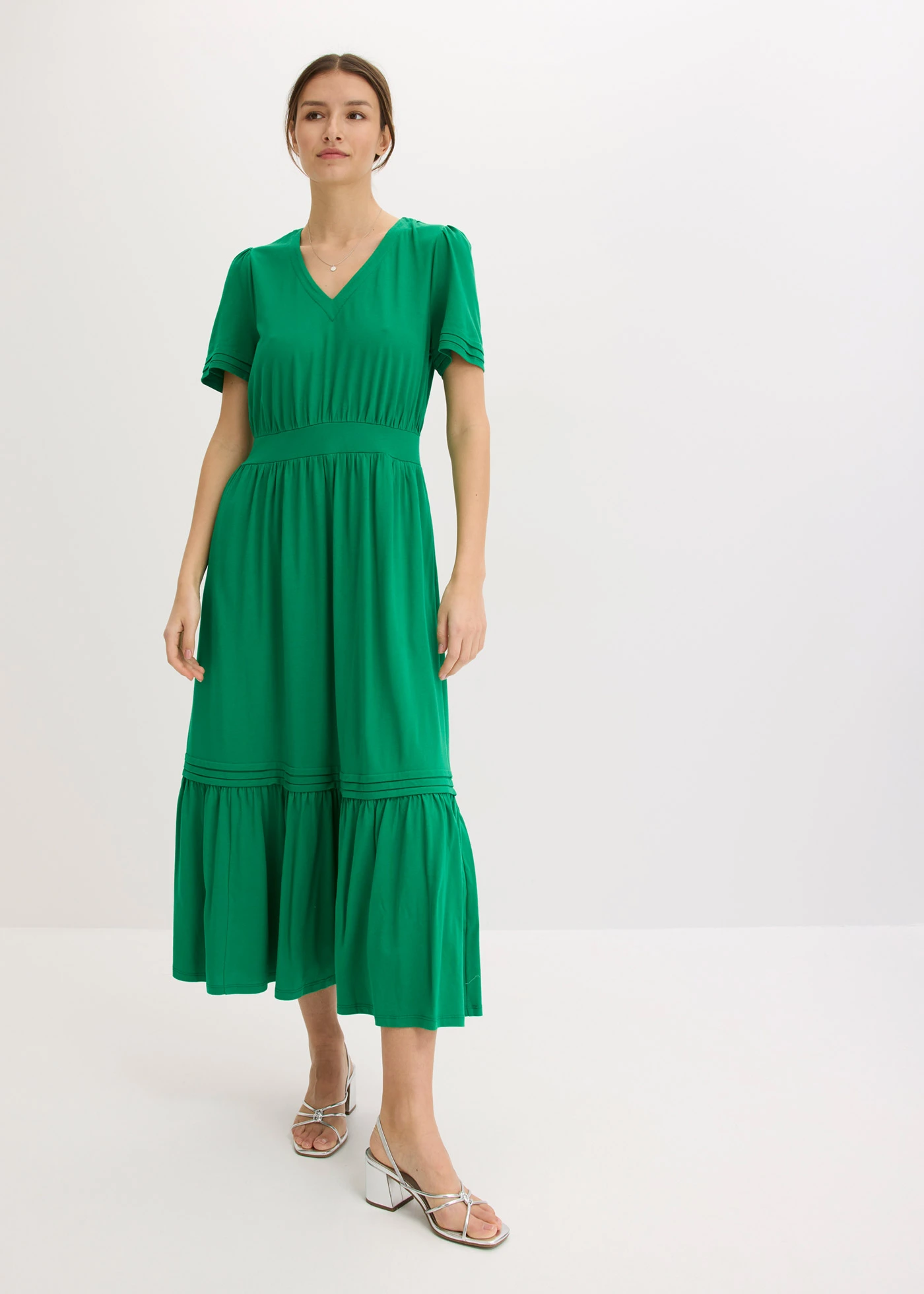 Jersey jurk • edelsteengroen • bonprix online shop