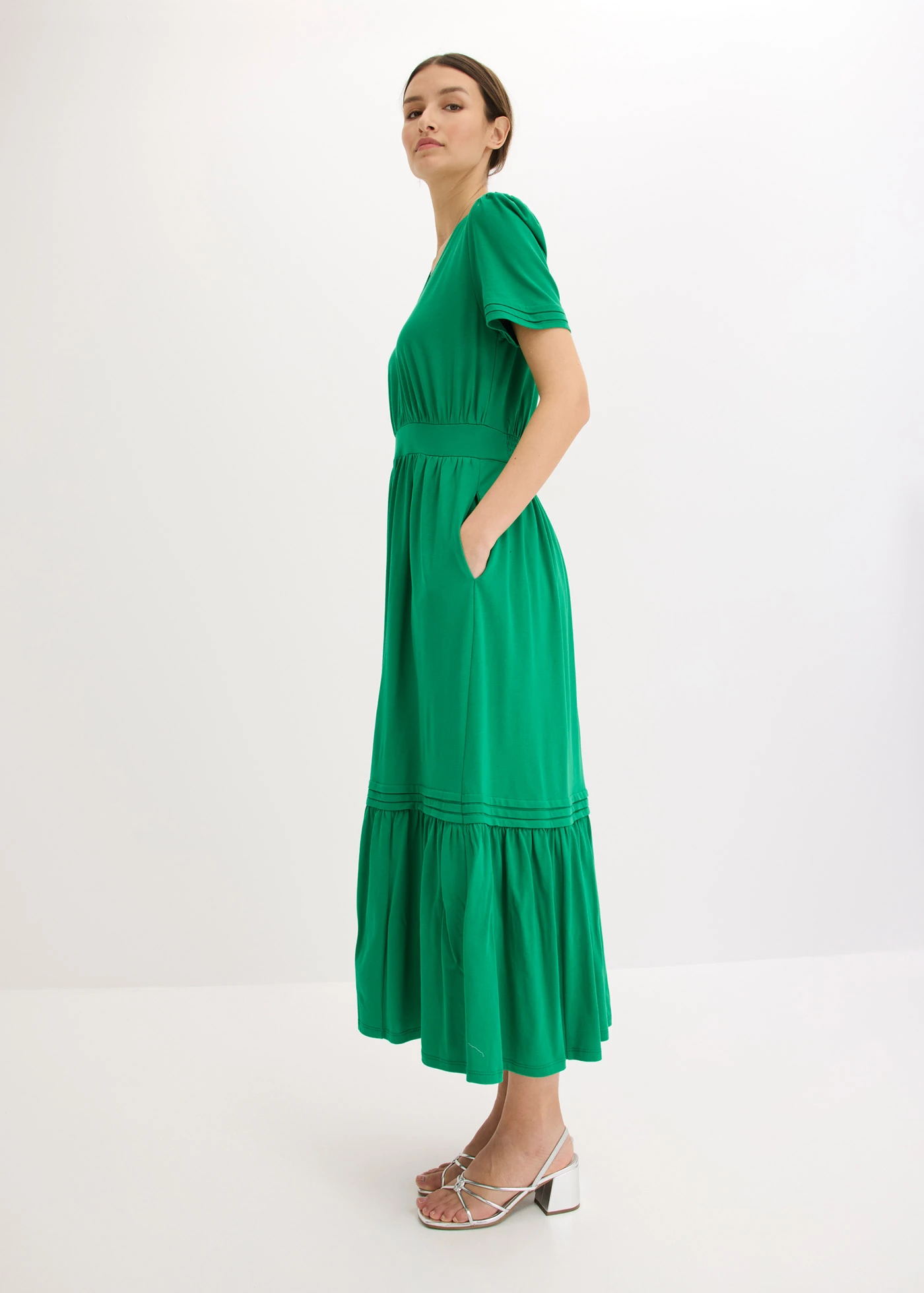 Jersey jurk • edelsteengroen • bonprix online shop