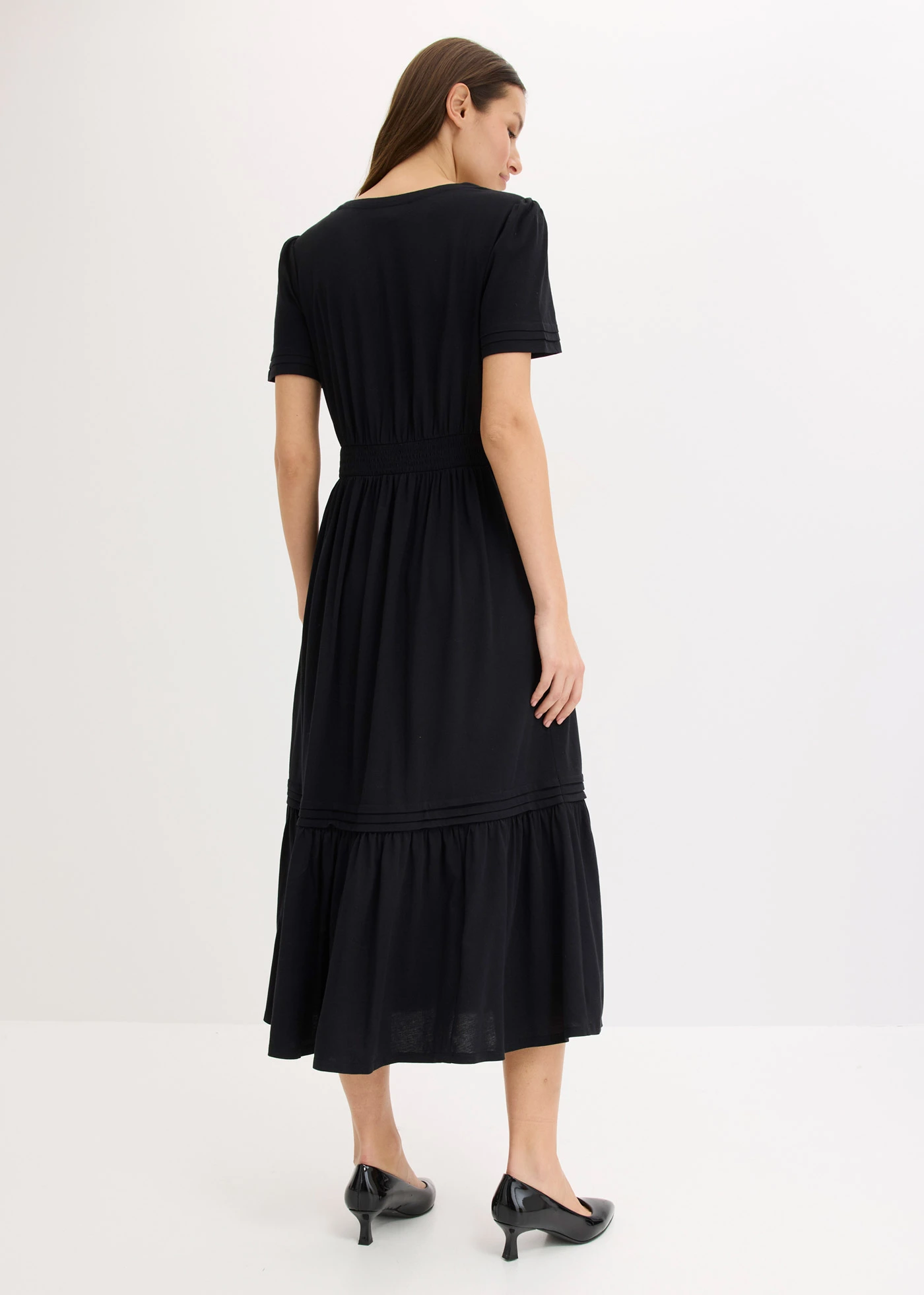 Jersey jurk • zwart • bonprix online shop