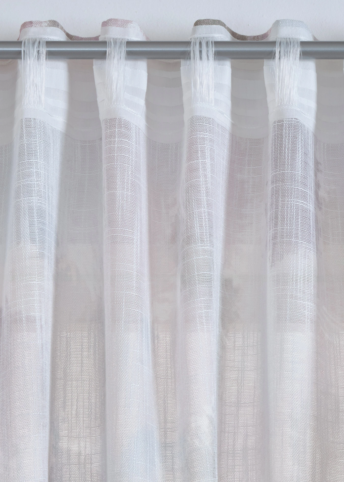 Gordijn van gerecycled polyester met print (1 stuk) • crème-sand • bonprix online shop