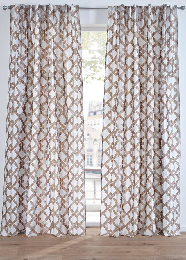 Draperie cu imprimeu grafic (1 buc.)