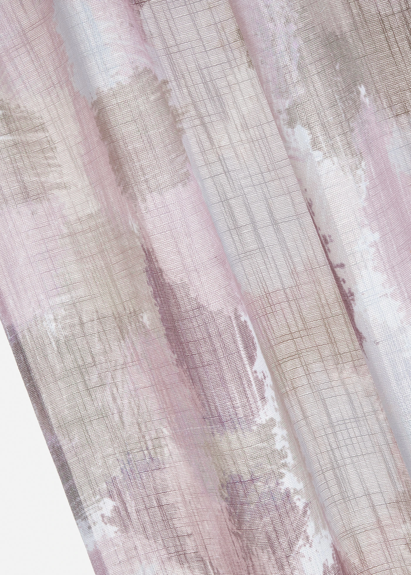 Gordijn van gerecycled polyester met print (1 stuk) • crème-sand • bonprix online shop