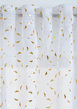 Voilage • blanc-doré • Boutique bonprix