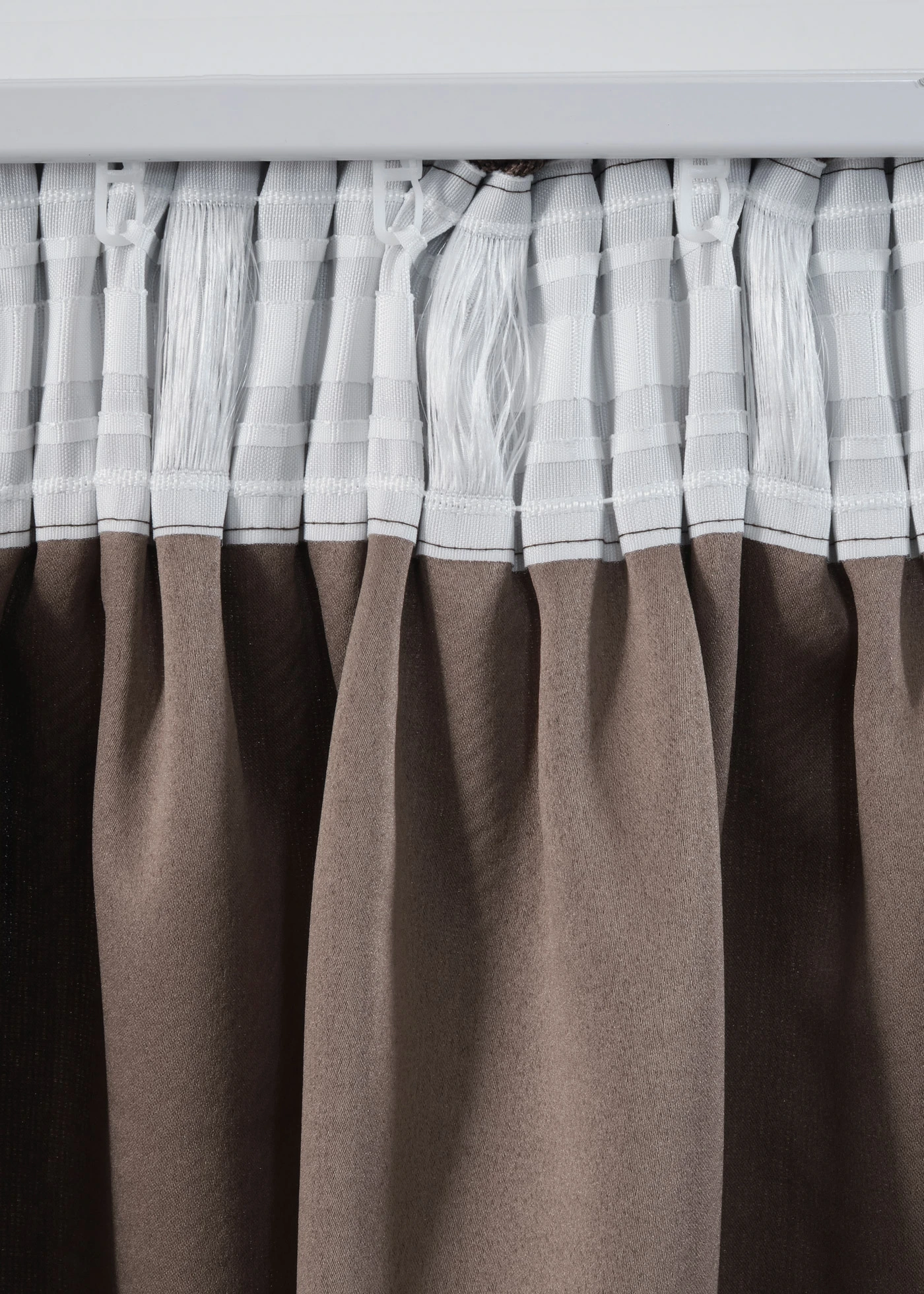 Zastiňující závěs s luxusní strukturou (1 ks v balení) • hnědá • bonprix obchod