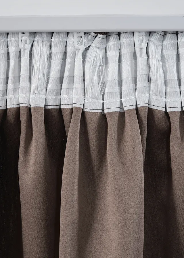 Verduisterend gordijn met elegante structuur (1 stuk) • bruin • product-page.page-title-suffix