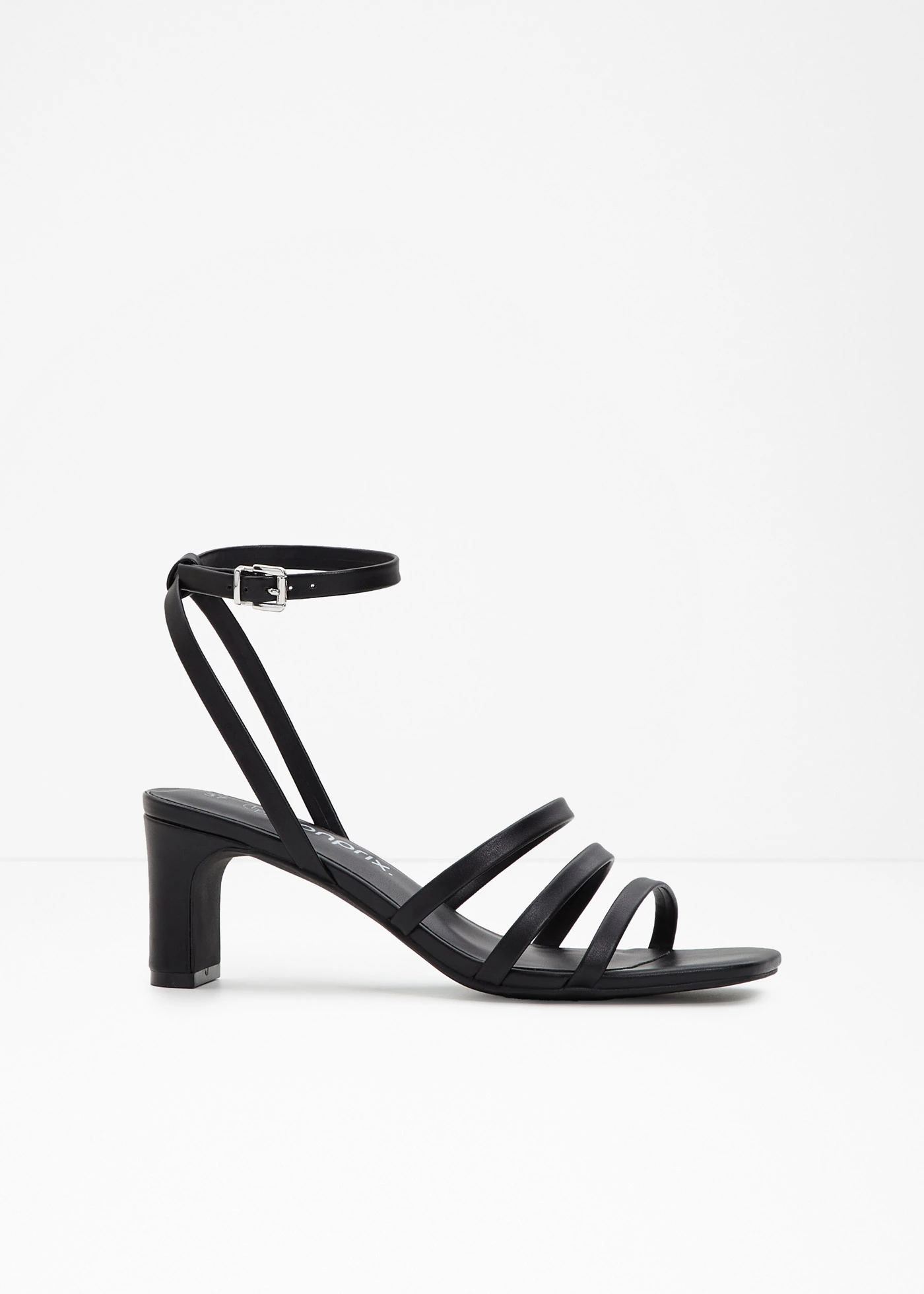 Sandaletten met riempjes en smalle hak • zwart • bonprix online shop