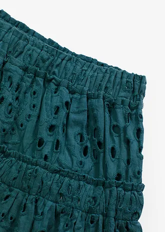 Minisukně s dírkovanou výšivkou • zelený pepř • bonprix obchod