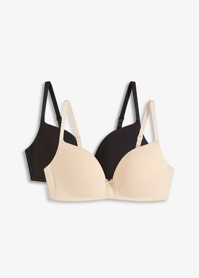 Sutien push-up fără arcuri, bumbac (2buc.)