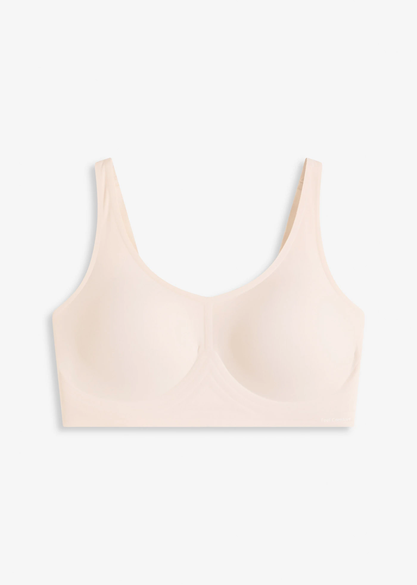 Sutien Feel Comfort Lasercut căptușit, fără armătură, cu benzi de susținere cu gel 3D • bej nisipiu • magazin bonprix