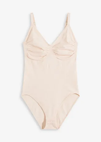 Bezešvé stahovací body, střední tvarující efekt • pískově béžová • bonprix obchod