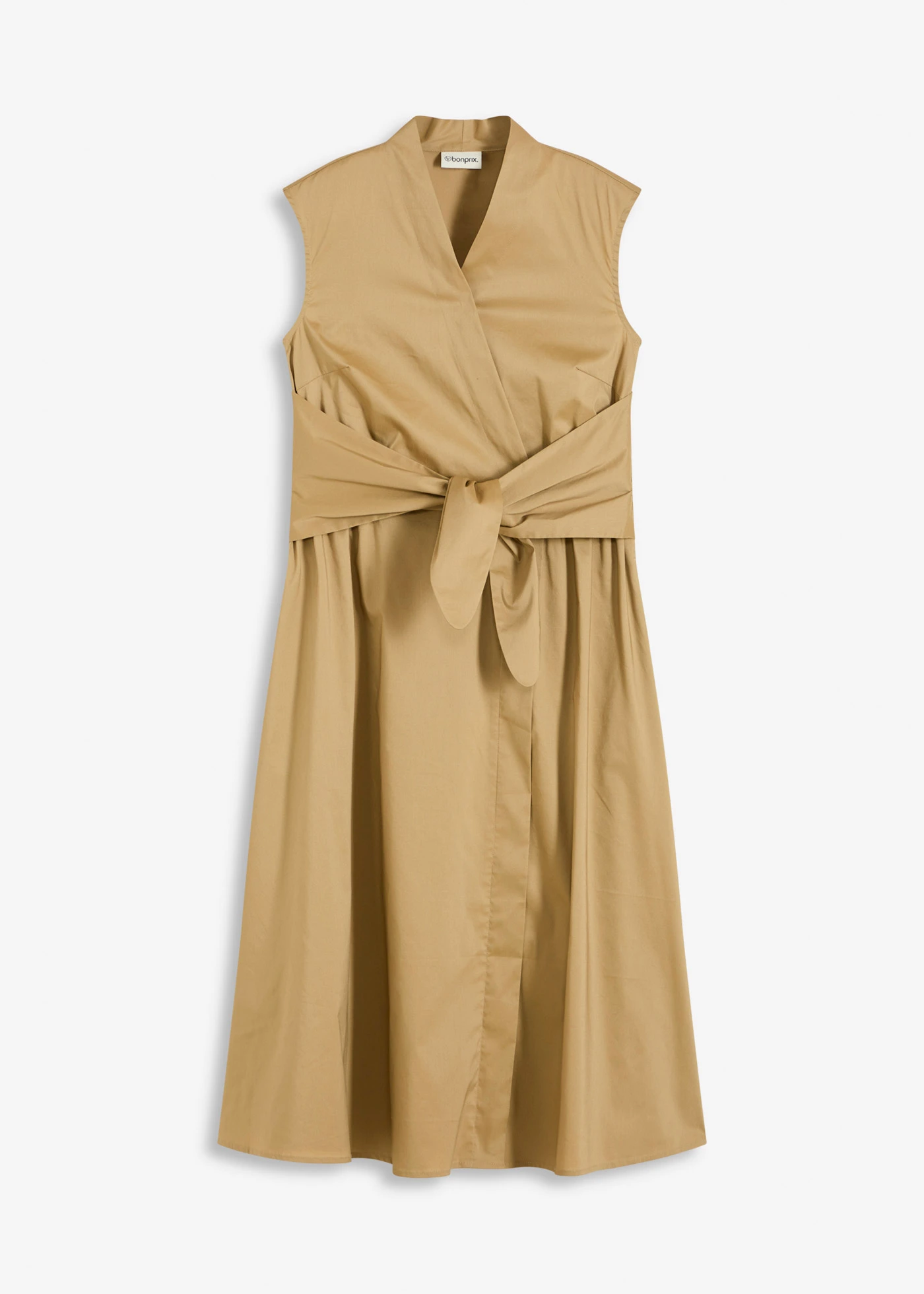 Rochie cu element interesant de legare • maro-kaki • magazin bonprix