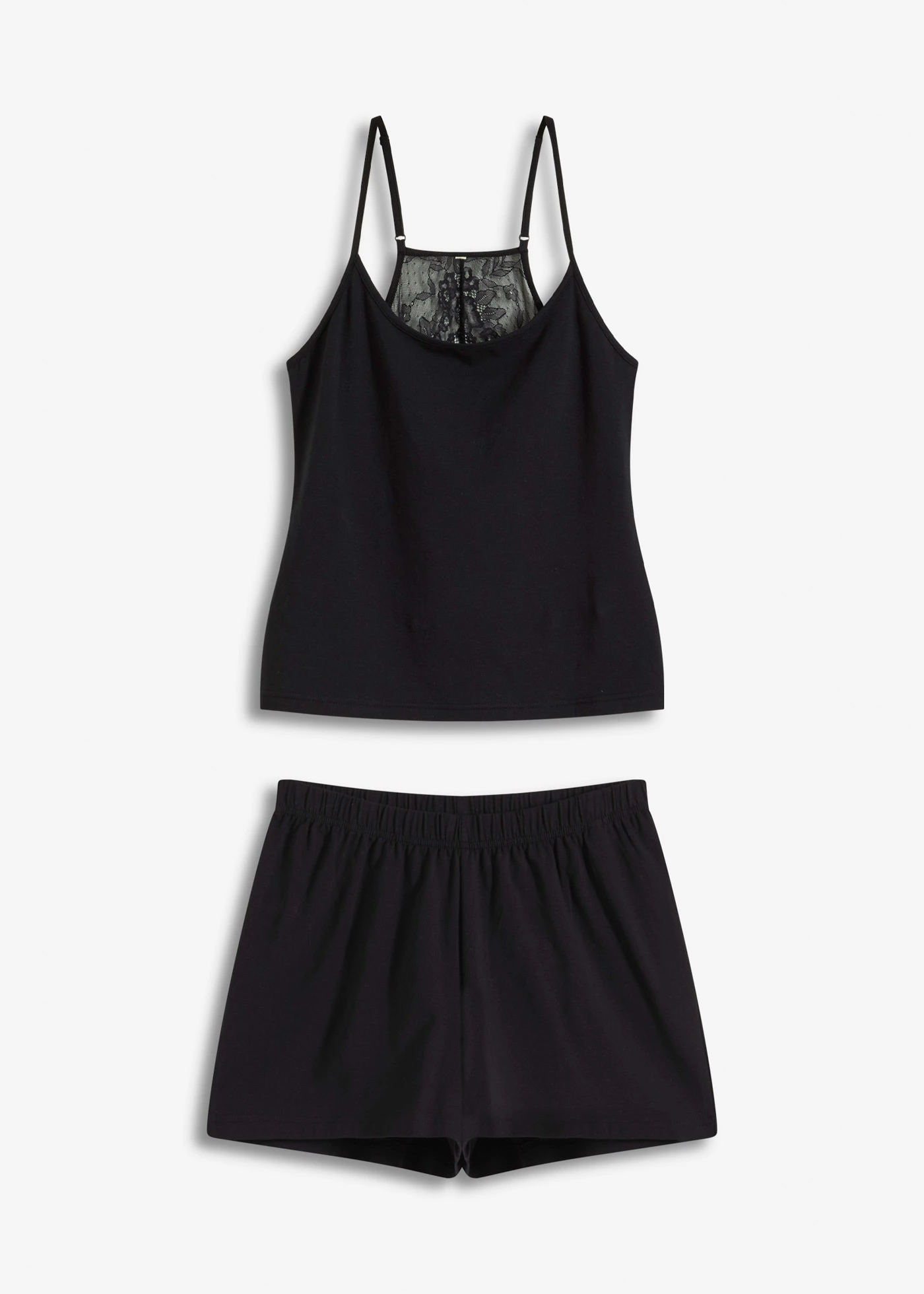 Shortama kant op de rug • zwart • bonprix online shop