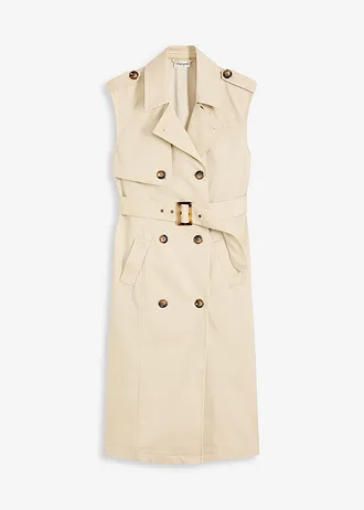 Robe trench avec ceinture (ens. 2 pces), Couleur: sable clair
