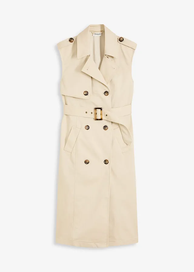 Trench jurk met riem (2-dlg. set)