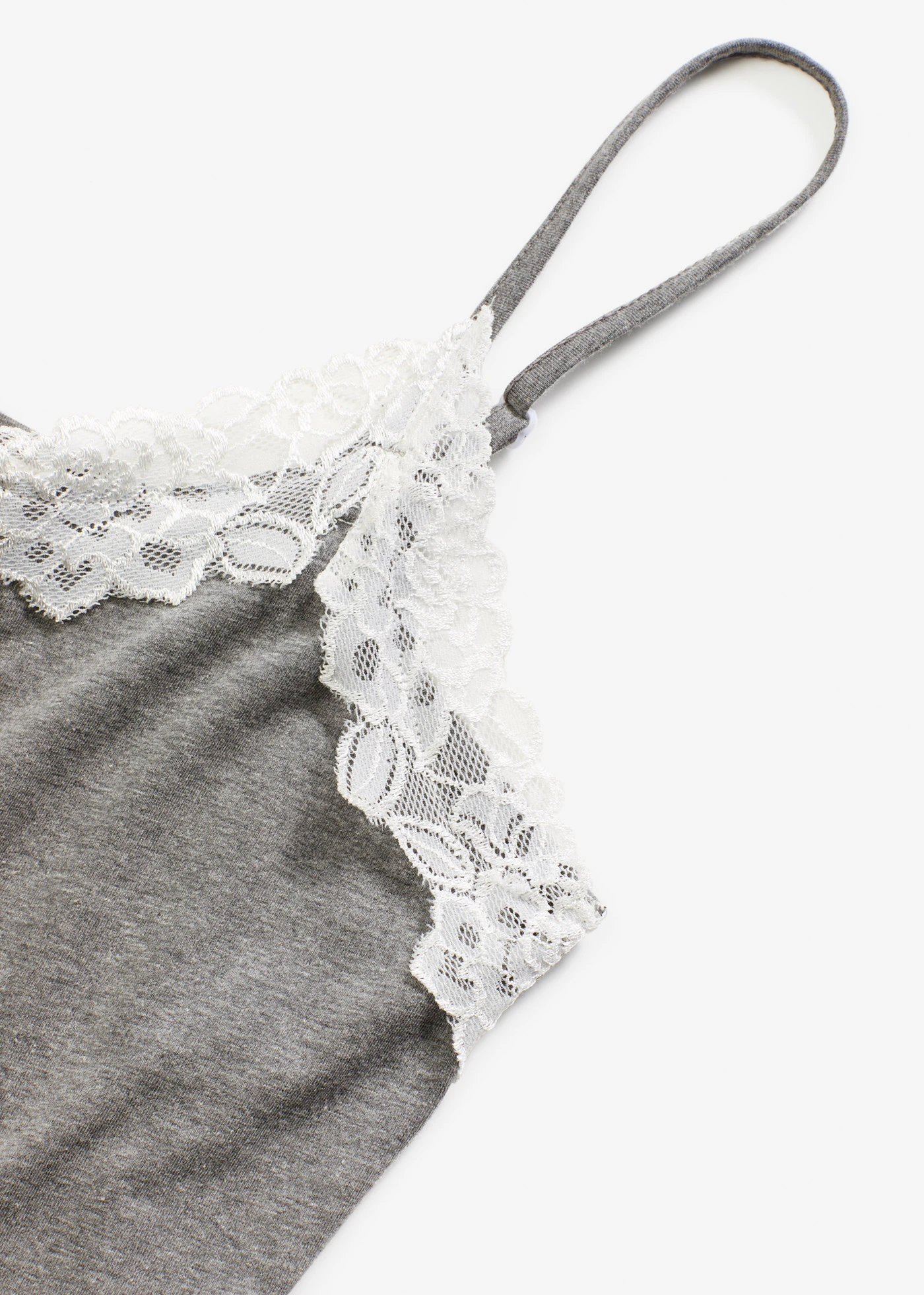 Noční košile s úzkými ramínky • šedý melír • bonprix obchod