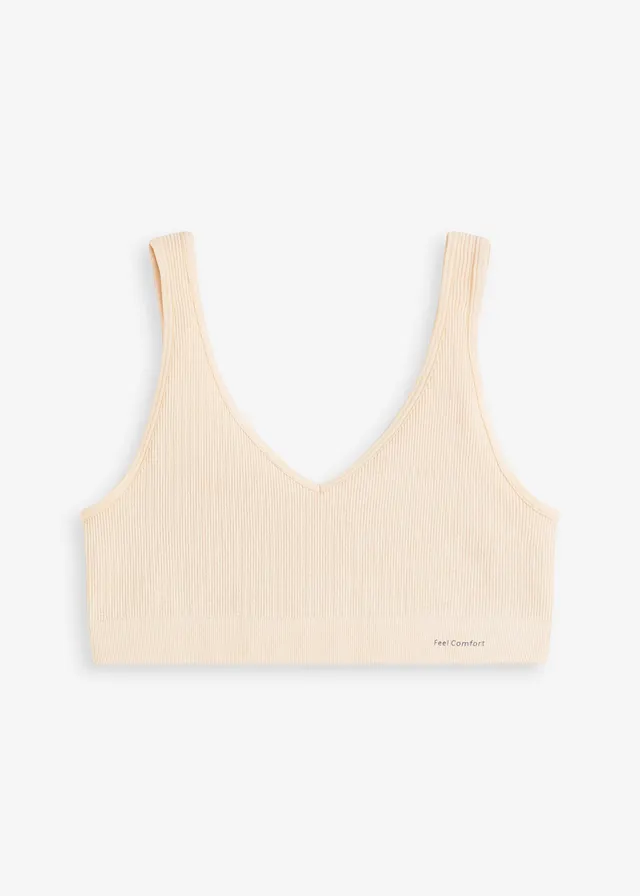 Brassière côtelée sans couture Feel Comfort