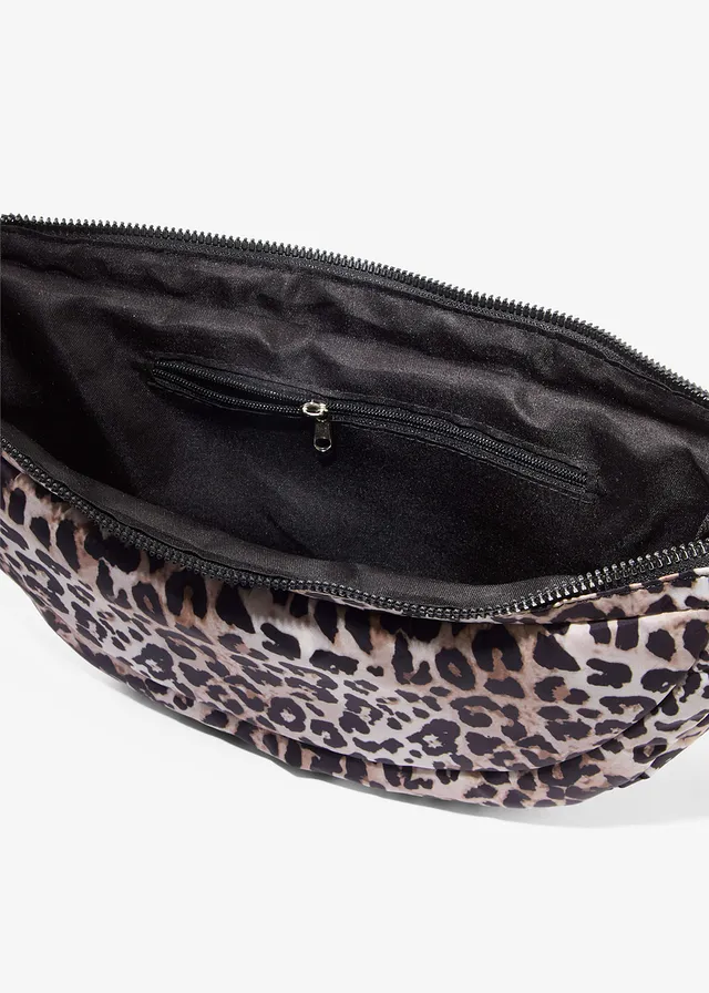Sac à bandoulière en nylon motif léopard • beige naturel-marron-noir léopard • product-page.page-title-suffix