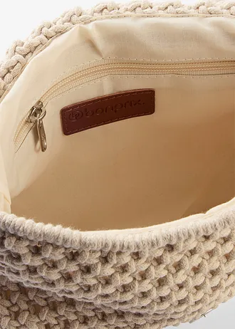 Kabelka Crossbody Makrame • prírodná béžová • obchod bonprix