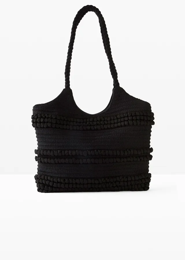 Stoffen shopper met gestructureerd patroon