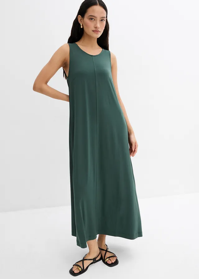 Midi jurk in A-lijn • schaduwgroen • product-page.page-title-suffix