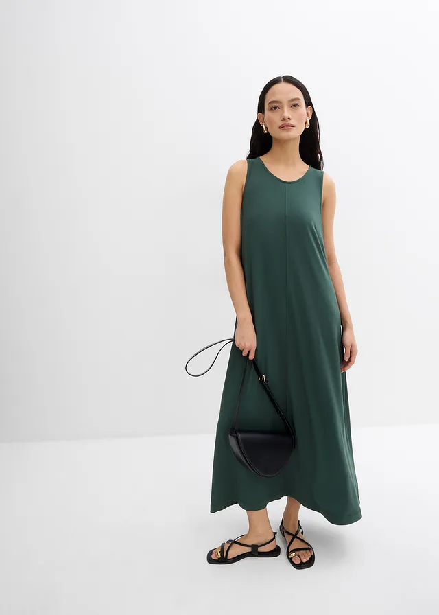 Midi jurk in A-lijn • schaduwgroen • product-page.page-title-suffix