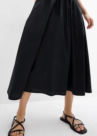 Midi šaty s různými variantami ramínek • černá • bonprix obchod