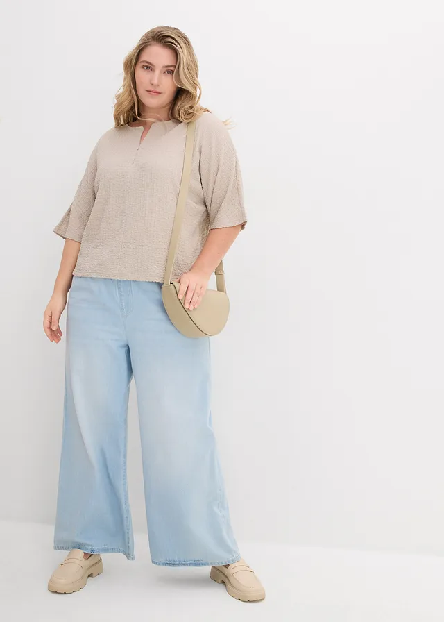 T-shirt oversize, Couleur: gris pierre