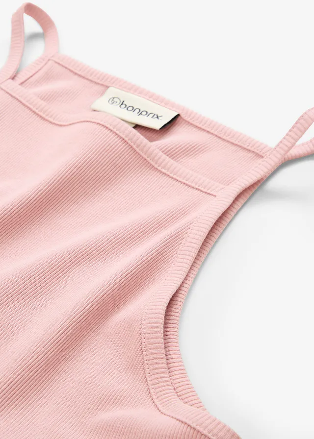 Top côtelé 100% coton • rose cendré • product-page.page-title-suffix