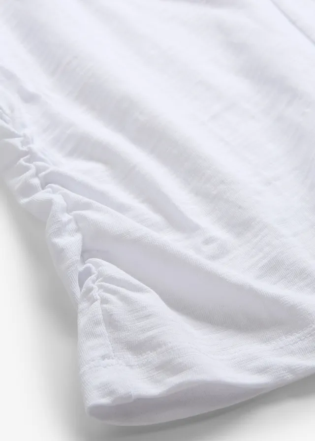 T-shirt z czystej bawełny • biały • sklep bonprix