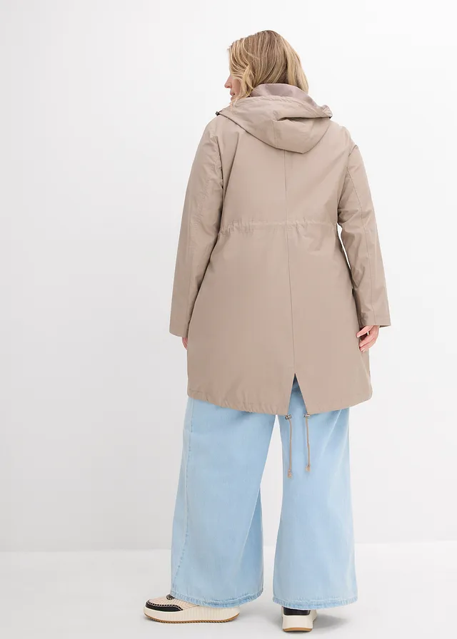 Parka à capuche, Couleur: taupe